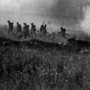 The opening day of the Battle of the Somme. British troops of the 34th Division seen