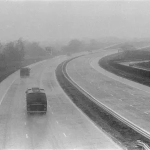 Opening of M4 Motorway 22nd December 1971. With the English section of the motorway Opening of M4 Motorway 22nd December 1971. With the English section of the motorway