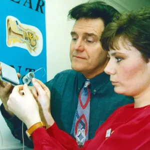 Alvin Stardust Visits North Riding Infirmary Print 1992