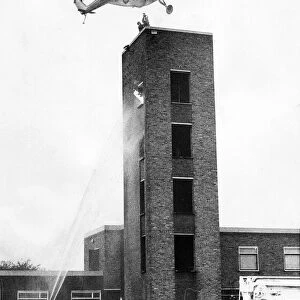 The opening of Northumberland County Fire Brigade headquarters at Morpeth - a mock rescue