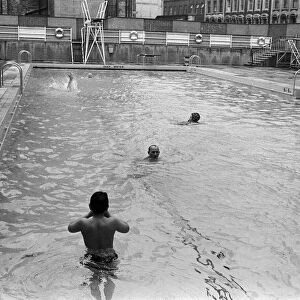The opening the Oasis outdoor swimming pool in Holborn for the summer season