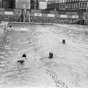 The opening the Oasis outdoor swimming pool in Holborn for the summer season