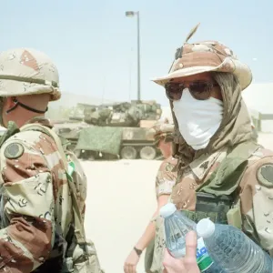 Operation Desert Shield Print, August 1990 US Military Deployment