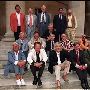 The original 1967 line up of Radio One Djs 1997 at the All Souls Church next to