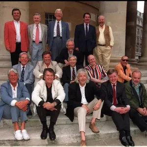 The original 1967 line up of Radio One Djs 1997 at the All Souls Church next to The original 1967 line up of Radio One Djs 1997 at the All Souls Church next to