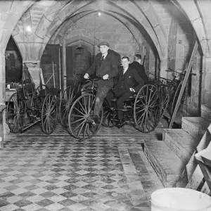 Print of Bicycles in St Marys Hall Crypt Print of Bicycles in St Marys Hall Crypt