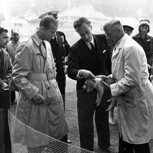 1958 Print: The Duke of Edinburgh at Britannia Royal Naval College