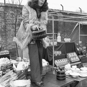 The Oval Sunday Market Circa May 1970 China and kitchenware stall The Oval Sunday Market Circa May 1970 China and kitchenware stall