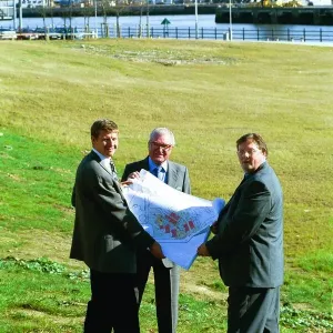 Overlooking the site for the new university building at St Overlooking the site for the new university building at St