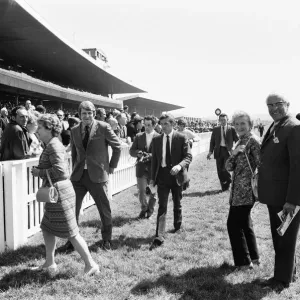 Owners and special guests leave the course before the start of the 1971 Andy Capp Owners and special guests leave the course before the start of the 1971 Andy Capp