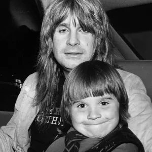 Ozzy Osbourne with Son Louis Print, August 1981