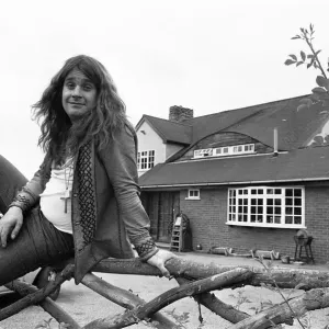 Ozzy Osbourne at Home in the Garden, 19th August 1978 Print Ozzy Osbourne at Home in the Garden, 19th August 1978 Print