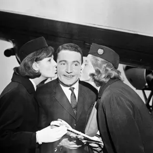 Paddy Hopkirk arrives back in the UK after winning the 1964 Monte Carlo Rally in a Mini Paddy Hopkirk arrives back in the UK after winning the 1964 Monte Carlo Rally in a Mini