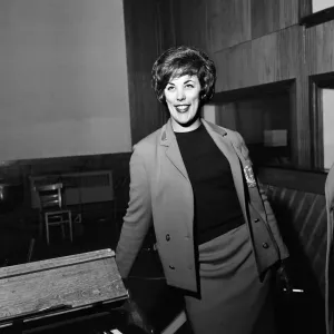 Paddy Milligan at the BBC Recording Studio Print 1963