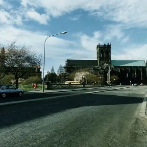 Paisley in Scotland with bridge and church circa 1995 Paisley in Scotland with bridge and church circa 1995
