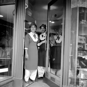 Pakistani Air Hostesses seen here at Pakistani Airways House in London