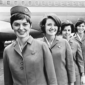 Pan-Am Air Hostesses in uniform. 24th March 1969