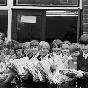 South Crosland Junior School Paper-chase Print 1985 South Crosland Junior School Paper-chase Print 1985