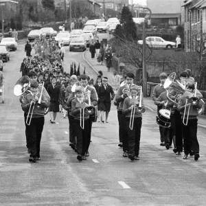 On parade in the Colne Valley were 200 Guides and Brownies who marched to a Thinking Day On parade in the Colne Valley were 200 Guides and Brownies who marched to a Thinking Day