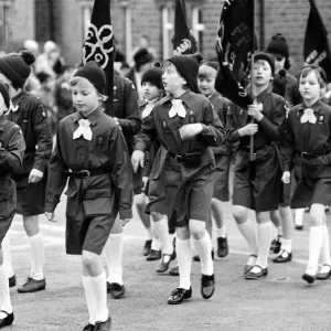 On parade in the Colne Valley were 200 Guides and Brownies who marched to a Thinking Day On parade in the Colne Valley were 200 Guides and Brownies who marched to a Thinking Day