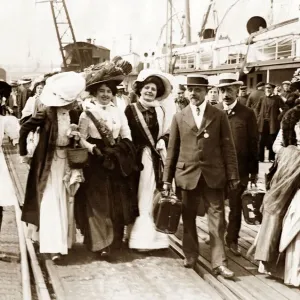 Paris fashion models seen here arriving off the ferry at Folkestone for a London fashion Paris fashion models seen here arriving off the ferry at Folkestone for a London fashion