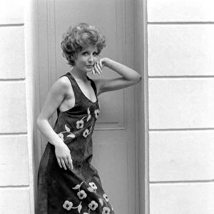 Paris fashions: Pix taken at Torrente: - Brigitte in brown suede dress arrive with beige