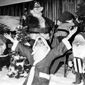 Memory Lane Print: Liz Baker as Santa, Coulby Newham 1986