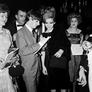After Show Party at the Prince Of Wales Theatre, London, Monday 4th November 1963