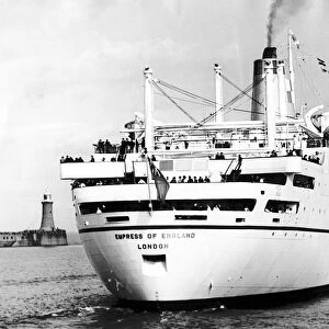 The passenger liner Empress of England, under her own steam
