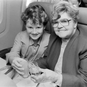 Passengers on a Concorde. 2nd April 1986 Passengers on a Concorde. 2nd April 1986