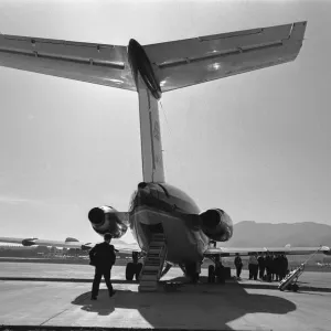 British United Airlines BAC 1-11 Passengers Embarking Print British United Airlines BAC 1-11 Passengers Embarking Print