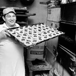 Pastry Chef seen here at work in his Kitchen. 1967 A1330-013 Pastry Chef seen here at work in his Kitchen. 1967 A1330-013