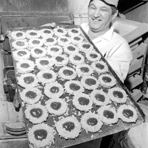 Pastry Chef seen here at work in his Kitchen. 1967 A1330-016 Pastry Chef seen here at work in his Kitchen. 1967 A1330-016