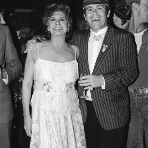 Pat Phoenix and Elton John Print, Stringfellows 1980 Pat Phoenix and Elton John Print, Stringfellows 1980