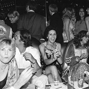 Pat Phoenix and guests at the new nightclub Stringfellows in Covent Garden, London