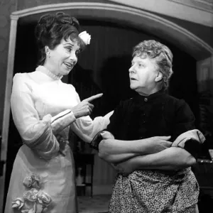 Patricia Kirkwood, left, and Irene Handl in a scene from A Chorus of Murder