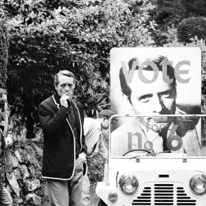 Patrick McGoohan on Location in Wales Print 15th September 1966