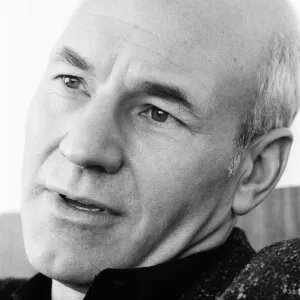 Patrick Stewart, actor, who is playing the role of Captain Jean Luc Picard in Star Trek Patrick Stewart, actor, who is playing the role of Captain Jean Luc Picard in Star Trek