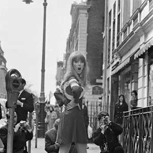 Pattie Boyd returns to modelling for the first time since her marriage to George Harrison