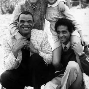 Paul Barber Print, Reunited Family Photo, 1985