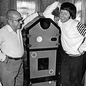 Paul Daniels with his father, Mr Hughie Daniels. 15th September 1976