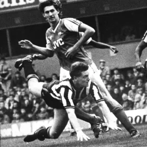 Paul Gascoigne header attempt at St James Park