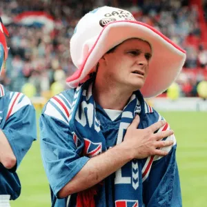 Paul Gascoigne Rangers Scottish Cup Final Win Print 1996 Paul Gascoigne Rangers Scottish Cup Final Win Print 1996