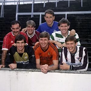 Paul Hegarty with other Premier club captains October 1987