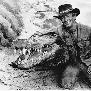 Paul Hogan Actor as crocodile Dundee the tough guy from the Outback December