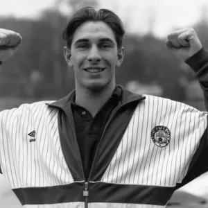 Paul Lake Manchester City football player January 1990 Paul Lake Manchester City football player January 1990