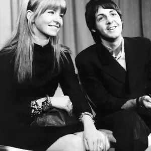 Paul McCartney with Jane Asher Print, March 1968 Paul McCartney with Jane Asher Print, March 1968