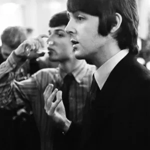 Paul McCartney of The Beatles, at press conference to announce Leicester University Paul McCartney of The Beatles, at press conference to announce Leicester University