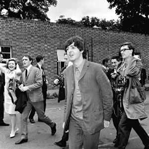 Paul McCartney, with The Beatles at Teddington to film "Thank Your Lucky Stars"