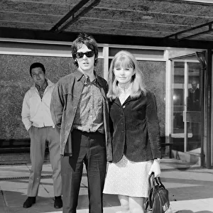 Paul McCartney with girlfriend Jane Asher May 1967